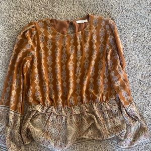 Long sleeve blouse. Size S